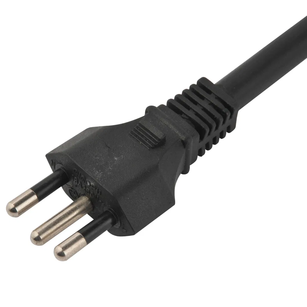 Brazil Three Pins Power Cord with Inmetro Certification