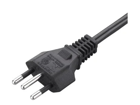 Brazil Three Pins Power Cord with Inmetro Certification