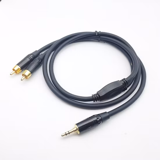 3.5mm プラグ オス - 3 RCA メス アダプター オーディオ ビデオ ケーブル (AV、オーディオ、ビデオ、LCD TV、HDTV 用)